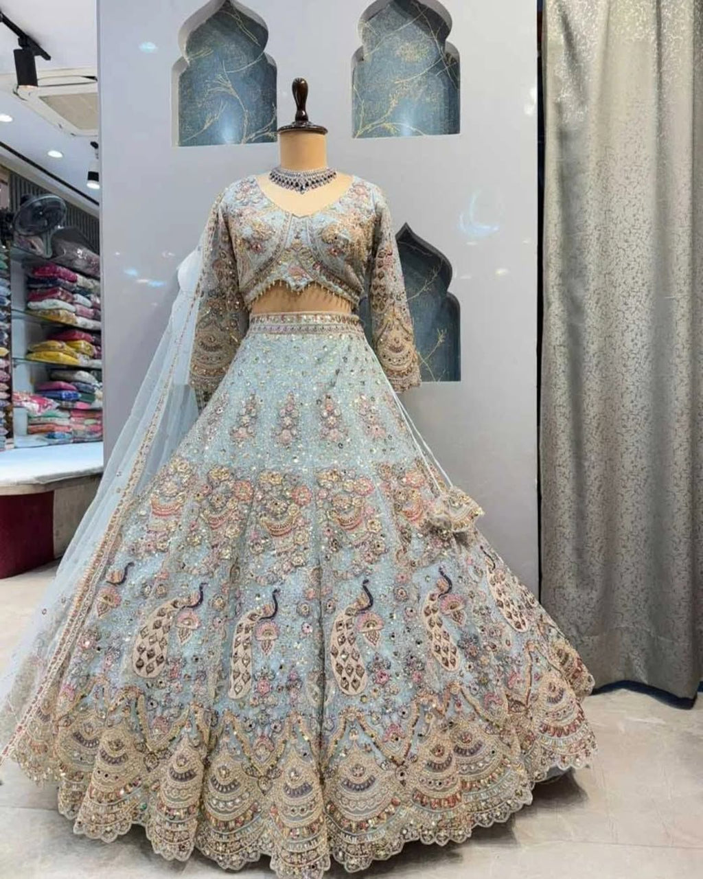 premium Lehenga Coding Sequins work and designer lehenga perfect fit for you