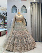 Sea Green colour Coding Sequins work and designer lehenga perfect fit for you