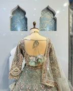 Sea Green colour Coding Sequins work and designer lehenga perfect fit for you