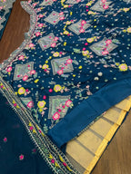 Butterfly Net Lehenga Choli with Sequins Embroidery & Blouse – Semi-Stitched Sider Lehenga