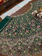 Emerald Royal Garden Embroidered Lehenga Choli