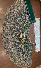 Emerald Royal Garden Embroidered Lehenga Choli
